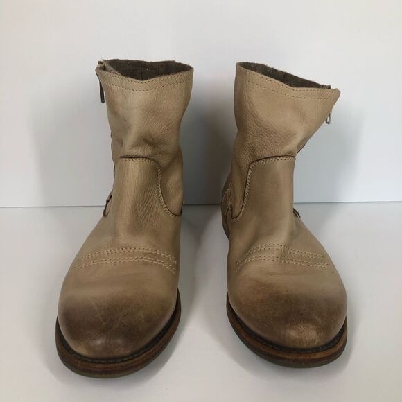 Blackstone Chelsea Side Zip Booties Taupe Western Inspired Ankle Boots 39 US 9 - Picture 3 of 9